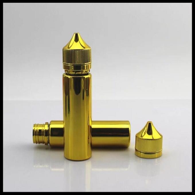 Χρυσά Chubby μπουκάλια 60ml, συμπιέσιμα Dropper ουσιαστικού πετρελαίου μπουκάλια γορίλλων